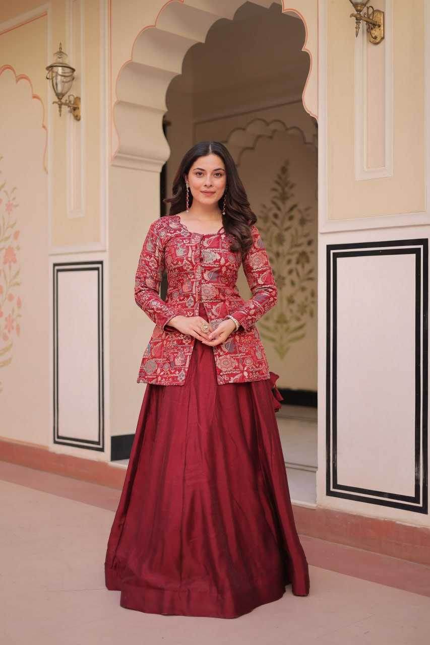 Simmer Lehenga With Blouse - MYLUXURY LANE ENTERPRISE